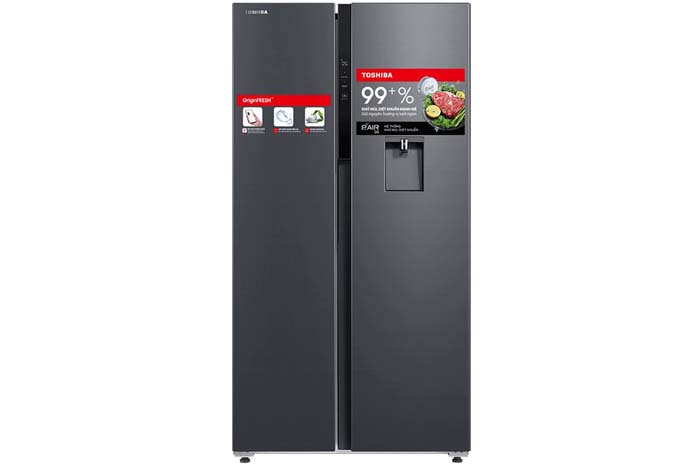 Tủ Lạnh Toshiba Inverter 596 Lít Side By Side GR-RS775WI-PMV(06)-MG